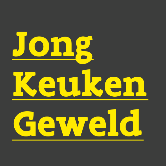 Logo JKG Grijze achtergrond, geel